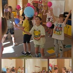 zabawy dzieci z balonami
